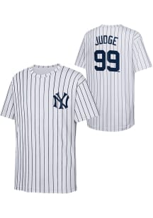 Aaron Judge New York Yankees Youth White Triple Player Tee
