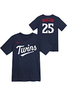 Byron Buxton  Minnesota Twins Boys Navy Blue Home NN Short Sleeve T-Shirt