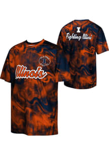 Youth Orange Illinois Fighting Illini Hand Off Short Sleeve T-Shirt