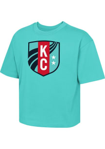 KC Current Girls Teal Tenacious Short Sleeve Fashion T-Shirt