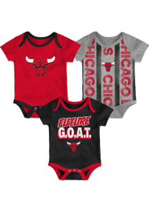 Chicago Bulls Baby Red Loyal Buddies One Piece