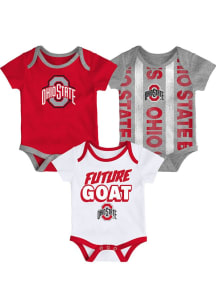 Baby Red Ohio State Buckeyes Loyal Buddies One Piece Set