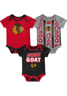 Chicago Blackhawks Baby Red Loyal Buddies One Piece
