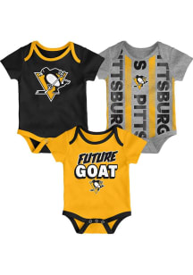 Pittsburgh Penguins Baby Black Loyal Buddies One Piece