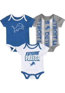 Detroit Lions Baby Blue Loyal Buddies Newborn One Piece
