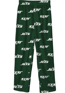 New York Jets Youth Green Team Color Printed Sleep Pants