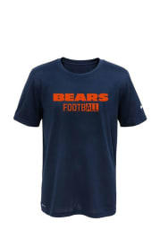 Chicago Bears Youth Navy Blue All Football Legend Short Sleeve T-Shirt