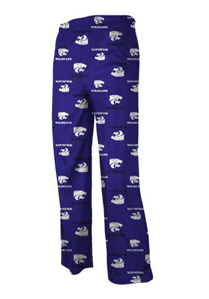 K-State Wildcats Youth Purple All Over Sleep Pants