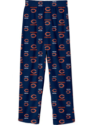 Chicago Bears Youth Navy Blue All Over Sleep Pants