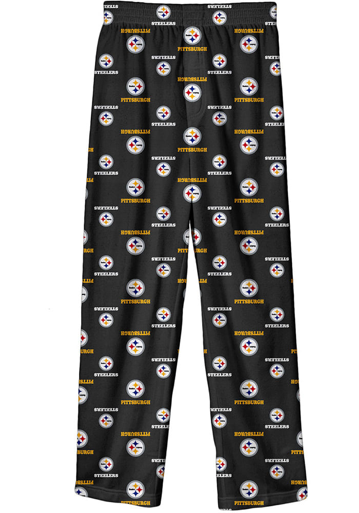 Pittsburgh Steelers Youth Black All Over Sleep Pants