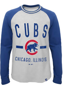 Chicago Cubs Youth Grey Our Home Long Sleeve Fashion T-Shirt