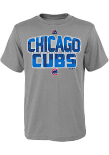 Chicago Cubs Youth Grey Big City Short Sleeve T-Shirt
