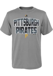 Pittsburgh Pirates Youth Grey Big City Short Sleeve T-Shirt