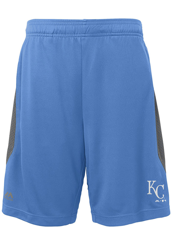 Outerstuff Kansas City Royals Youth Blue Caught Looking Shorts, Blue, 100% POLYESTER, Size XL, Rally House