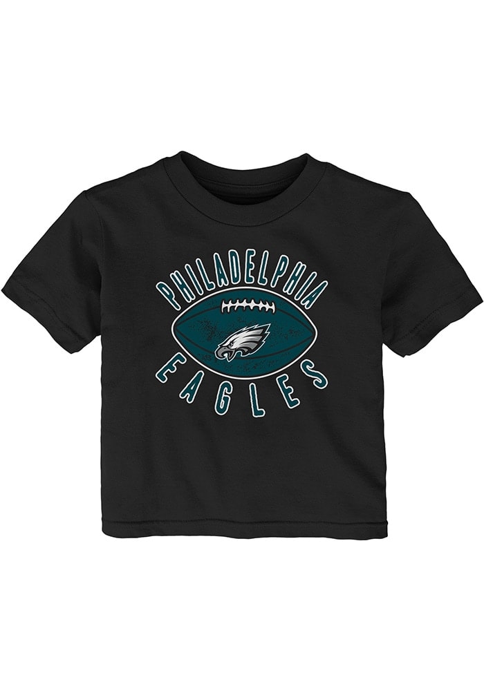 Philadelphia Eagles Black Short Sleeve T-Shirt Men's 47 Brand Size M  Medium