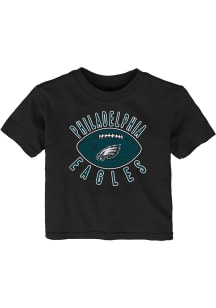 Philadelphia Eagles Infant Place Kicker Short Sleeve T-Shirt Black
