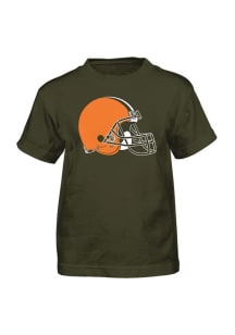 Cleveland Browns Boys Brown Logo Short Sleeve T-Shirt