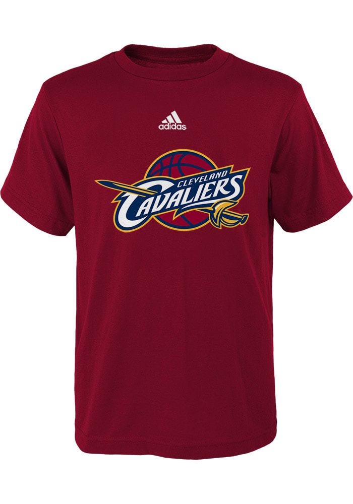 Cleveland Cavaliers White Primary Logo Short Sleeve T-Shirt