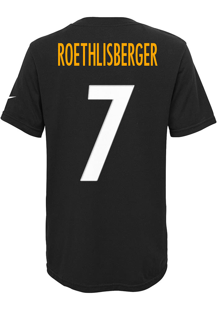 Ben Roethlisberger Pittsburgh Steelers Toddler name and number Short Sleeve Player T Shirt