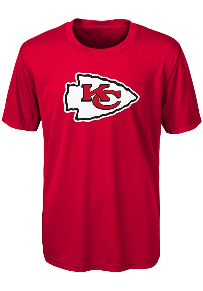 Youth Tyreek Hill Red Kansas City Chiefs Mainliner Player Name & Number  T-Shirt