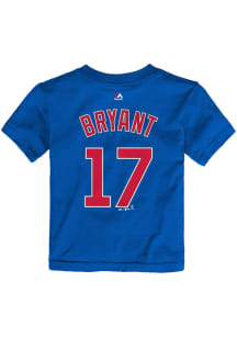 Kris Bryant Chicago Cubs Toddler Blue Player Short Sleeve Player T Shirt