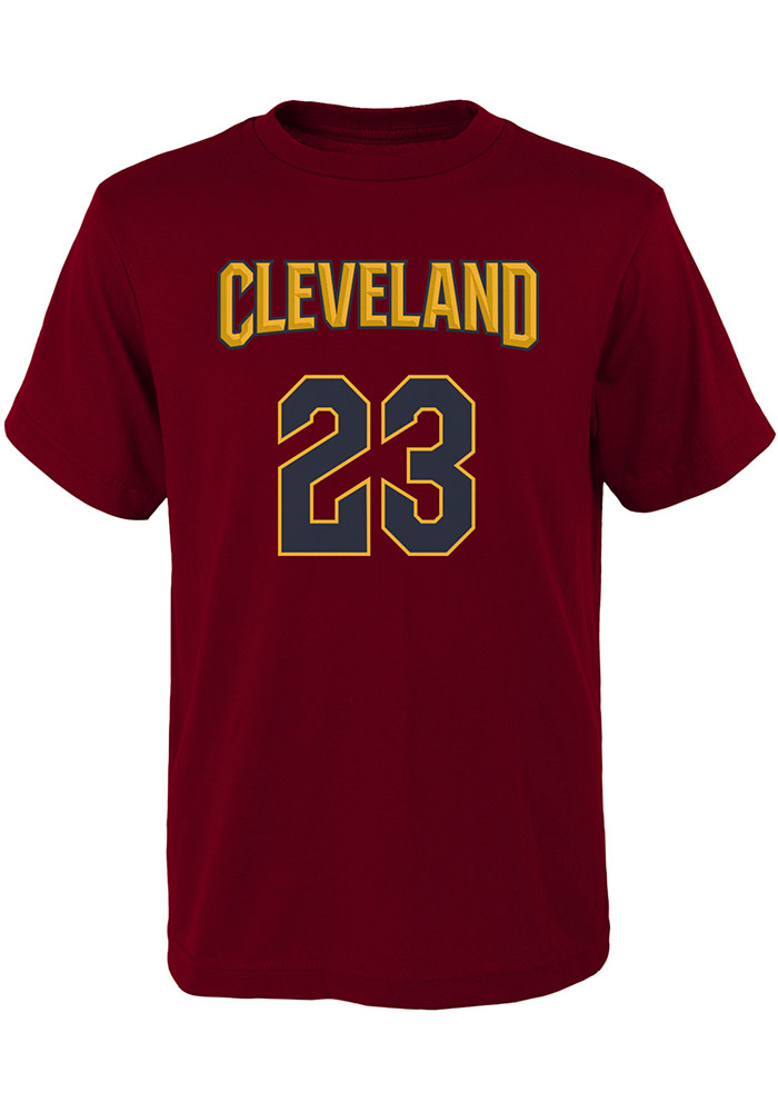 LeBron James Cleveland Cavaliers Youth Maroon Player Player Tee
