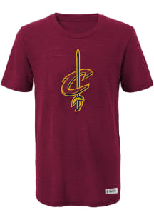 Cleveland Cavaliers Youth Red Standard Short Sleeve Fashion T-Shirt