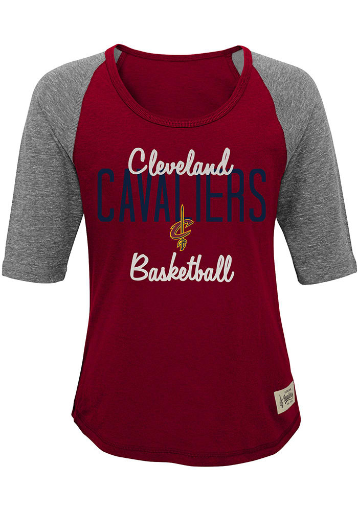 Cleveland Cavaliers Girls Red Turnover Short Sleeve Tee