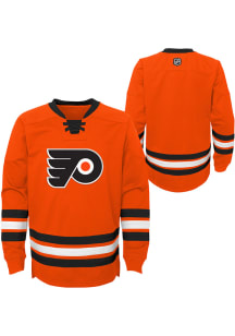 Philadelphia Flyers Youth Orange Classic Long Sleeve Crew Sweatshirt