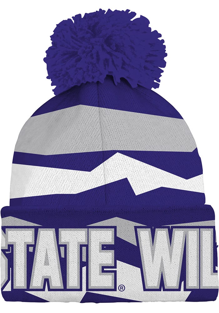 K-State Wildcats Purple Cuffed Youth Knit Hat