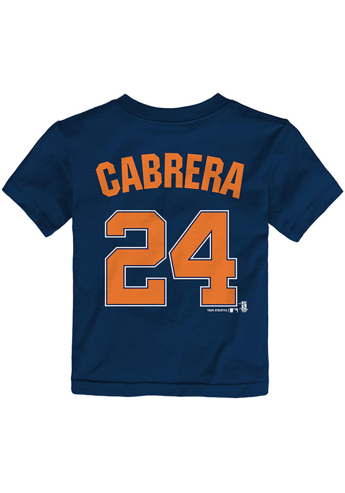 Miguel Cabrera Detroit Tigers Toddler Navy Blue Short Sleeve Player T Shirt