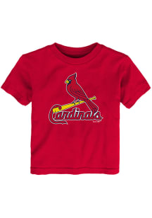 St Louis Cardinals Toddler Red Primary Short Sleeve T-Shirt