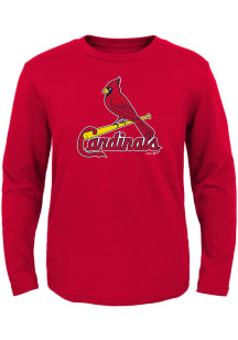 St Louis Cardinals Toddler Red Primary Long Sleeve T-Shirt