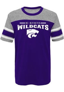 K-State Wildcats Youth Purple Loyalty Short Sleeve Fashion T-Shirt