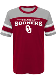 Oklahoma Sooners Youth Crimson Loyalty Short Sleeve Fashion T-Shirt