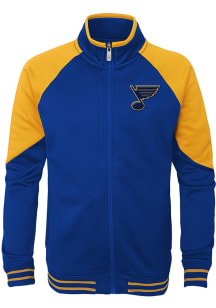 St Louis Blues Youth Navy Blue Faceoff Long Sleeve Full Zip Jacket