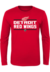 Detroit Red Wings Youth Red Epitome Long Sleeve T-Shirt