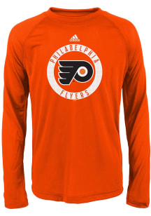 Philadelphia Flyers Youth Orange Practice Graphic Long Sleeve T-Shirt