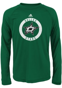Dallas Stars Youth Green Practice Graphic Long Sleeve T-Shirt