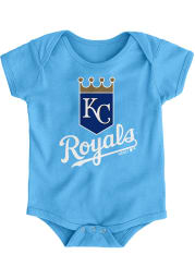 Kansas City Royals Baby Light Blue Primary Short Sleeve One Piece