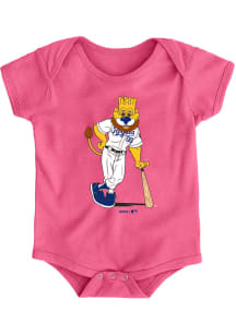 Slugger  Outer Stuff Kansas City Royals Baby Pink Baby Short Sleeve One Piece