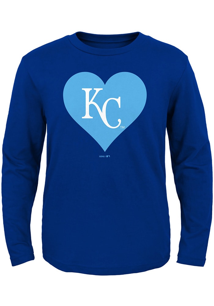 Kansas City Royals Heart Lolly Tee Shirt 5T / Royal Blue