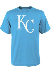 Kansas City Royals Youth Light Blue Official Short Sleeve T-Shirt