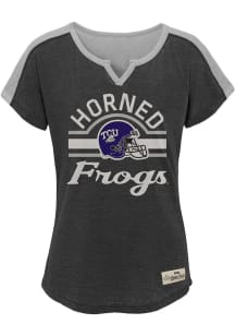 TCU Horned Frogs Girls Purple Tribute Short Sleeve Fashion T-Shirt