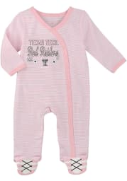 Texas Tech Red Raiders Baby Pink 2nd Half Loungewear One Piece Pajamas