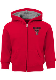 Texas Tech Red Raiders Toddler Red Zone Long Sleeve Full Zip Sweatshirt - Red