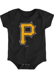 Pittsburgh Pirates Baby Black Primary Short Sleeve One Piece