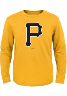 Pittsburgh Pirates Toddler Gold Primary Long Sleeve T-Shirt