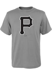 Pittsburgh Pirates Youth Grey Primary Short Sleeve T-Shirt