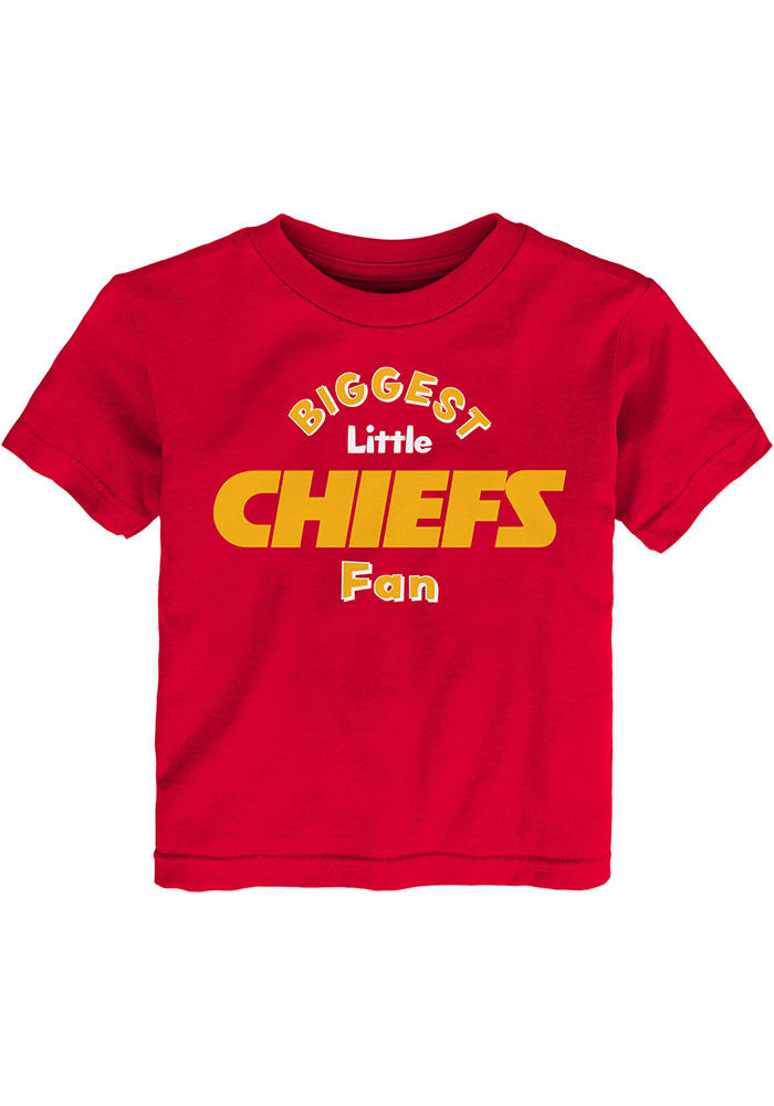 Kansas City Chiefs Toddler Red Biggest Little Fan Short Sleeve T-Shirt